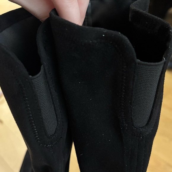 NEW Marc Fisher Jet 2 Over the Knee Black Faux Suede Boots 8.5 Medium Wide Calf - Picture 11 of 16